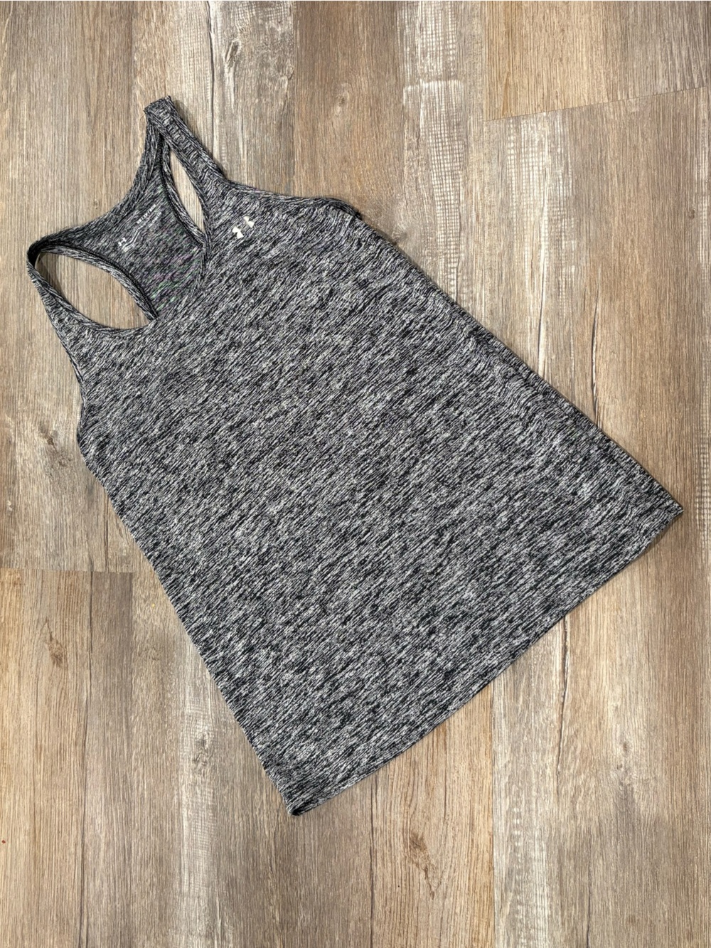 Under Armour Gray Black Marled Racerback Tank